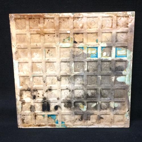 Turquoise Minton Black Transferware Tile ~ SNIPE 1885