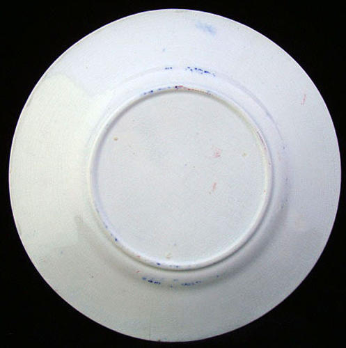 Flow Blue Alphabet A Plate ~ The Three Bears 1840