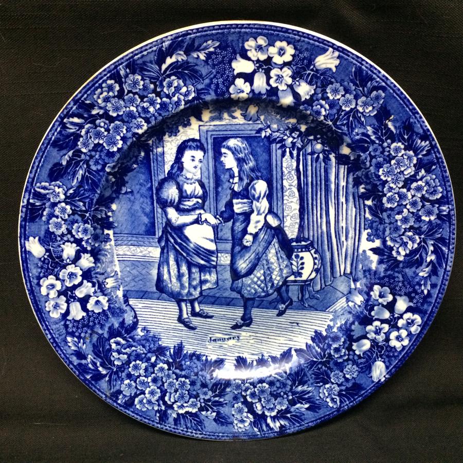 1898 ~ Wedgwood Months Plate ~ JANUARY ~ Girlfriends