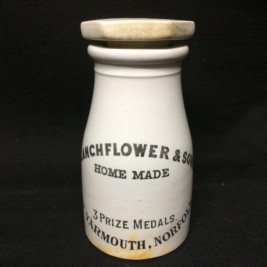 Stoneware Advertising Potted Meat/Fish Pot ~ 1885