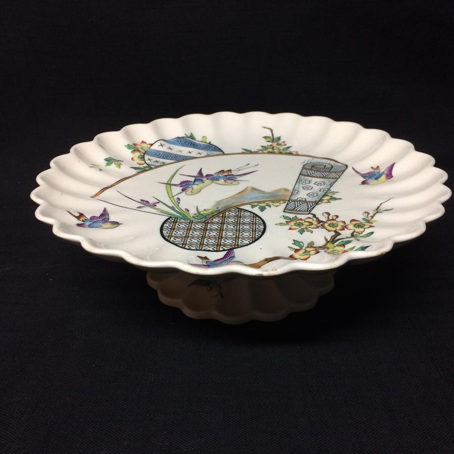Aesthetic Movement Cheese Comport Tazza ~ Birds ~ EGRETS 1879