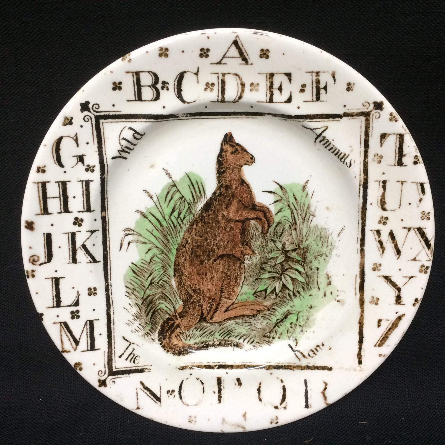 1880 ~ ABC Kangaroo Plate