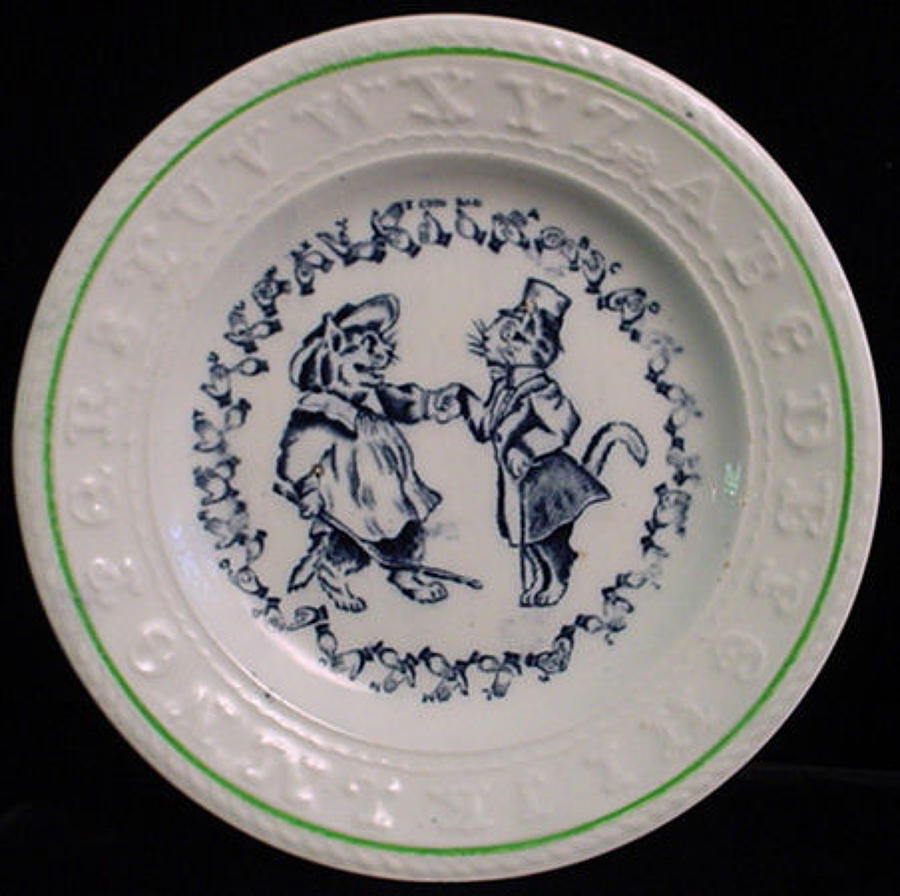 EXC Double ABC Plate ~ CATS ~ Sign Language 1890
