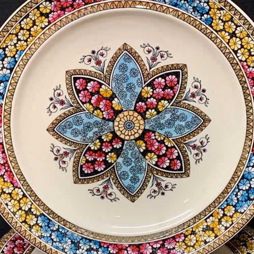 4 ~ Elegant English Victorian Plates ~ PRIMROSE 1881