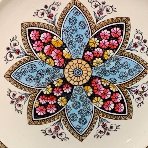 4 ~ Elegant English Victorian Plates ~ PRIMROSE 1881