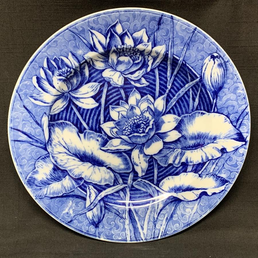 Flow Blue Wedgwood Cabinet Transferware Plate ~ LILY 1903