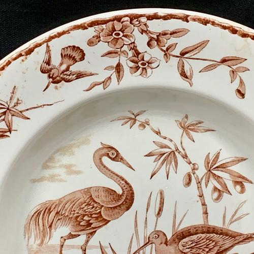 Exotic Birds INDUS Soup Plates x 4 ~ 1885