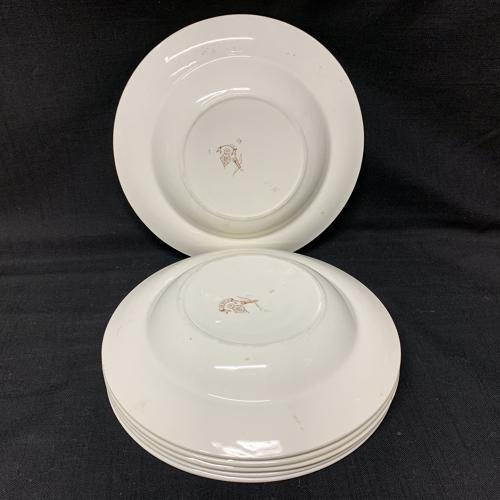 Exotic Birds INDUS Soup Plates x 4 ~ 1885