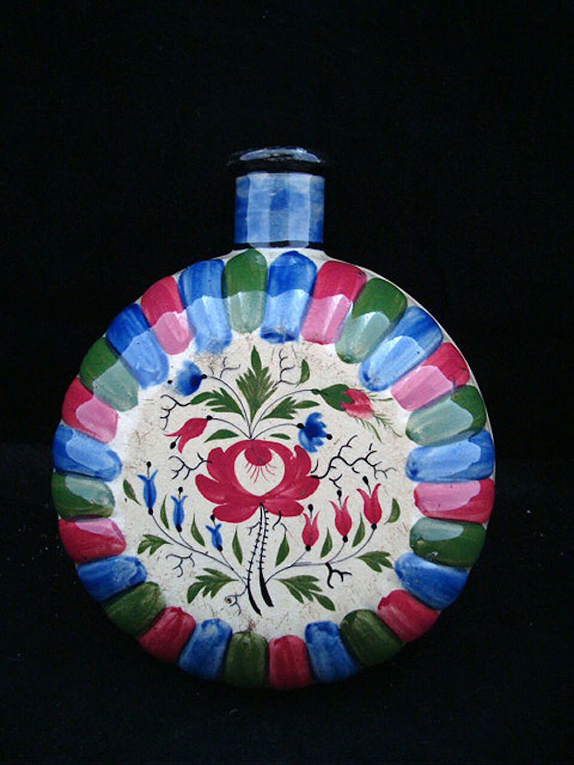 Early Stoneware Staffordshire Pilgrim Flask 1820
