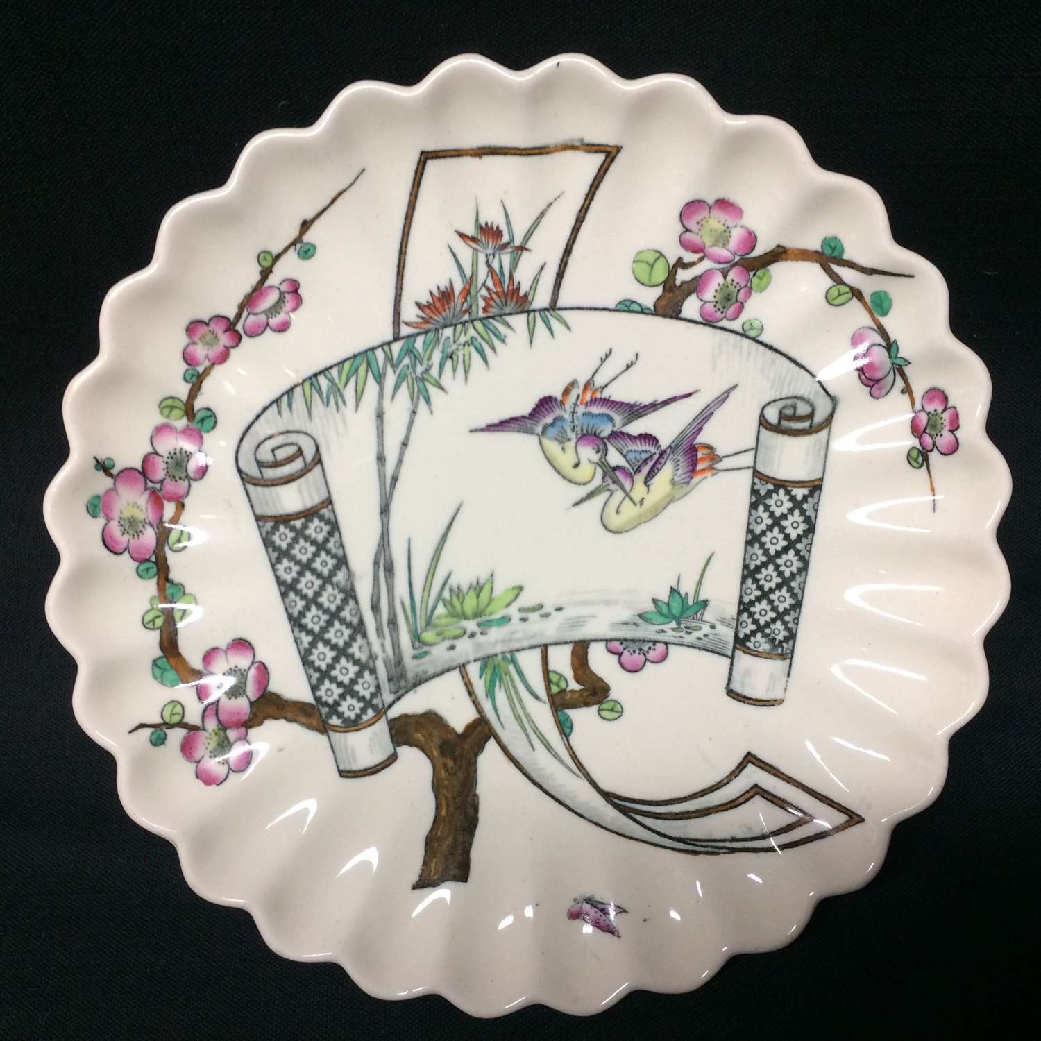 Aesthetic Movement Cheese Tazza ~ Butterfly ~ EGRETS 1879