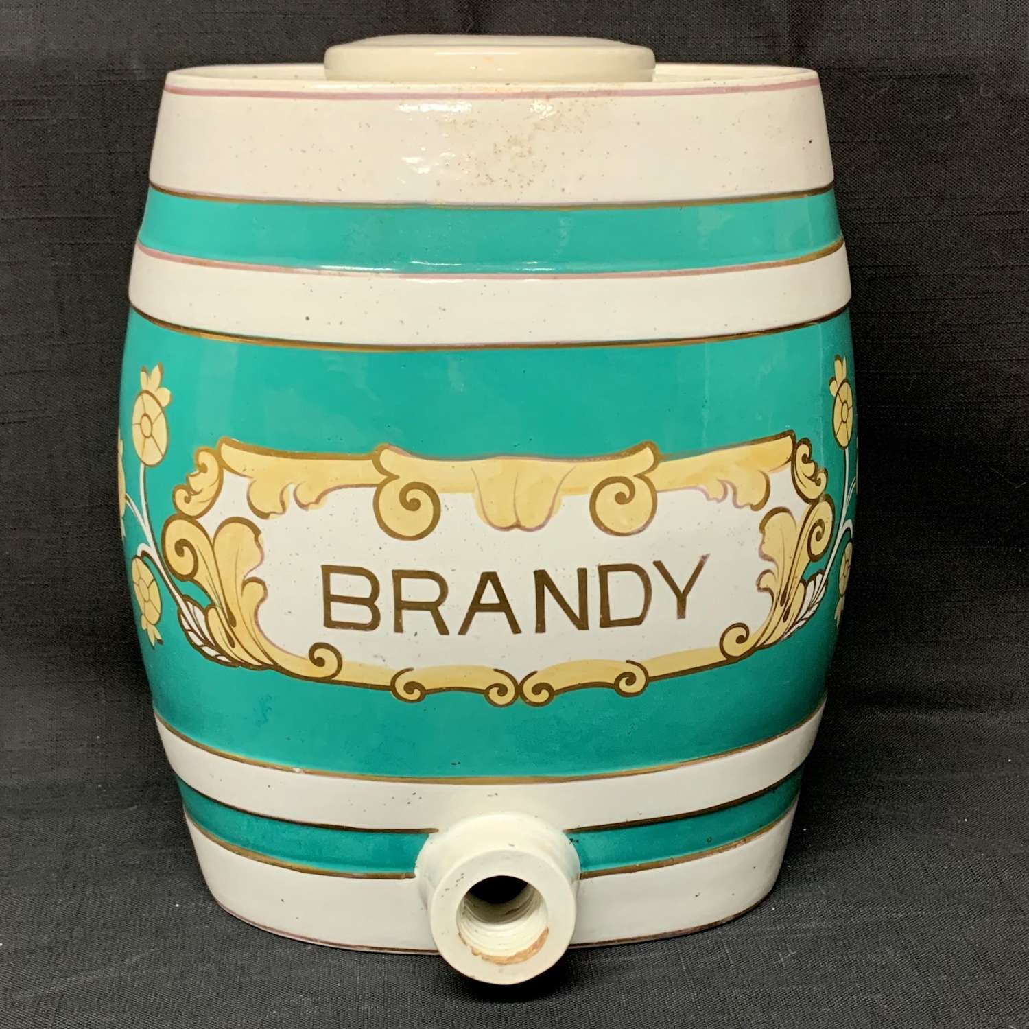 Antique Brandy Whiskey Barrel ~ c 1890