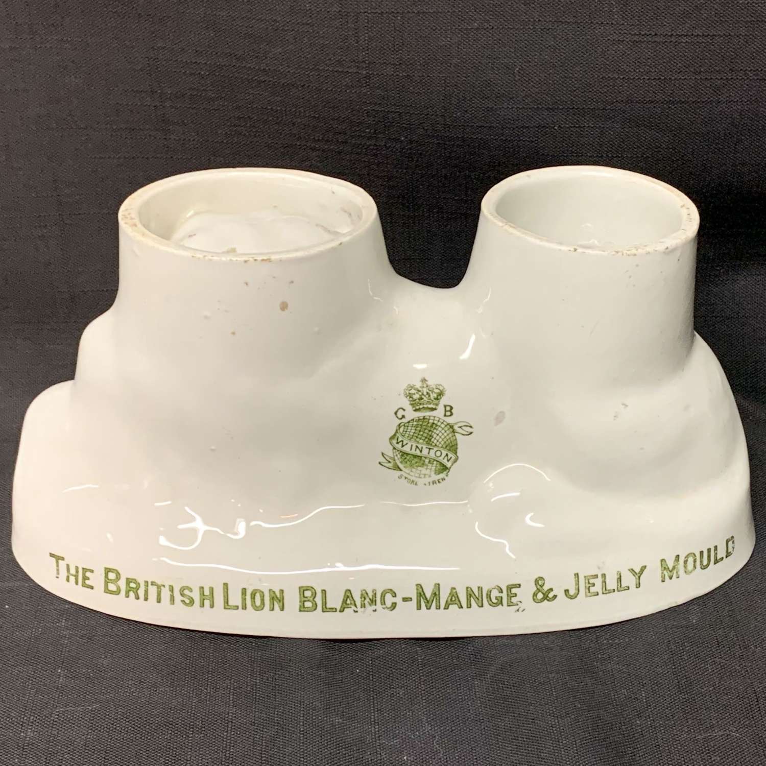 Early English British Lion Blanc-Mange Jelly Winton Mold