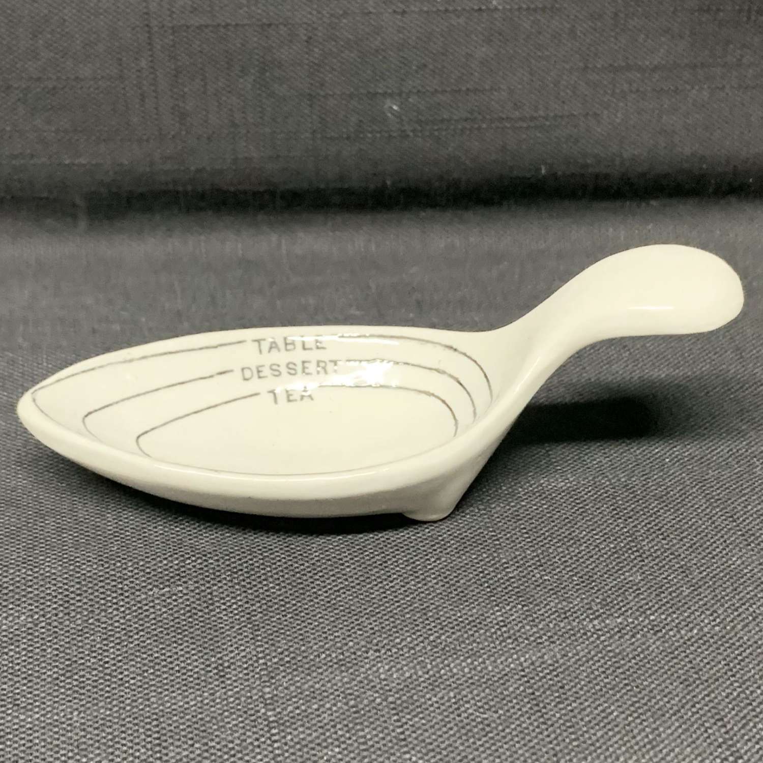 Early Measuring Spoon Ironstone Earthenware  Kitchenalia  1880