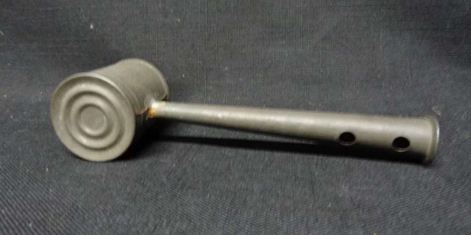 Civil War Era Antique Child's Tin Whistle and Rattle 1860