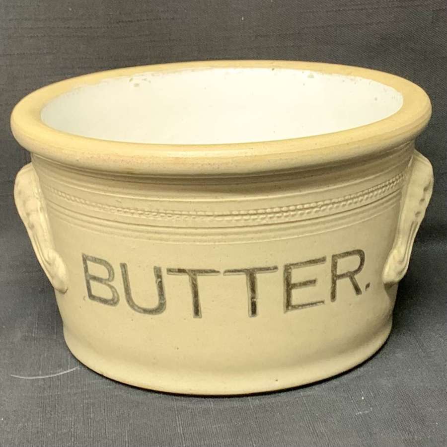 English Stoneware BUTTER Dairy Tub Potteries, Scotland c1920