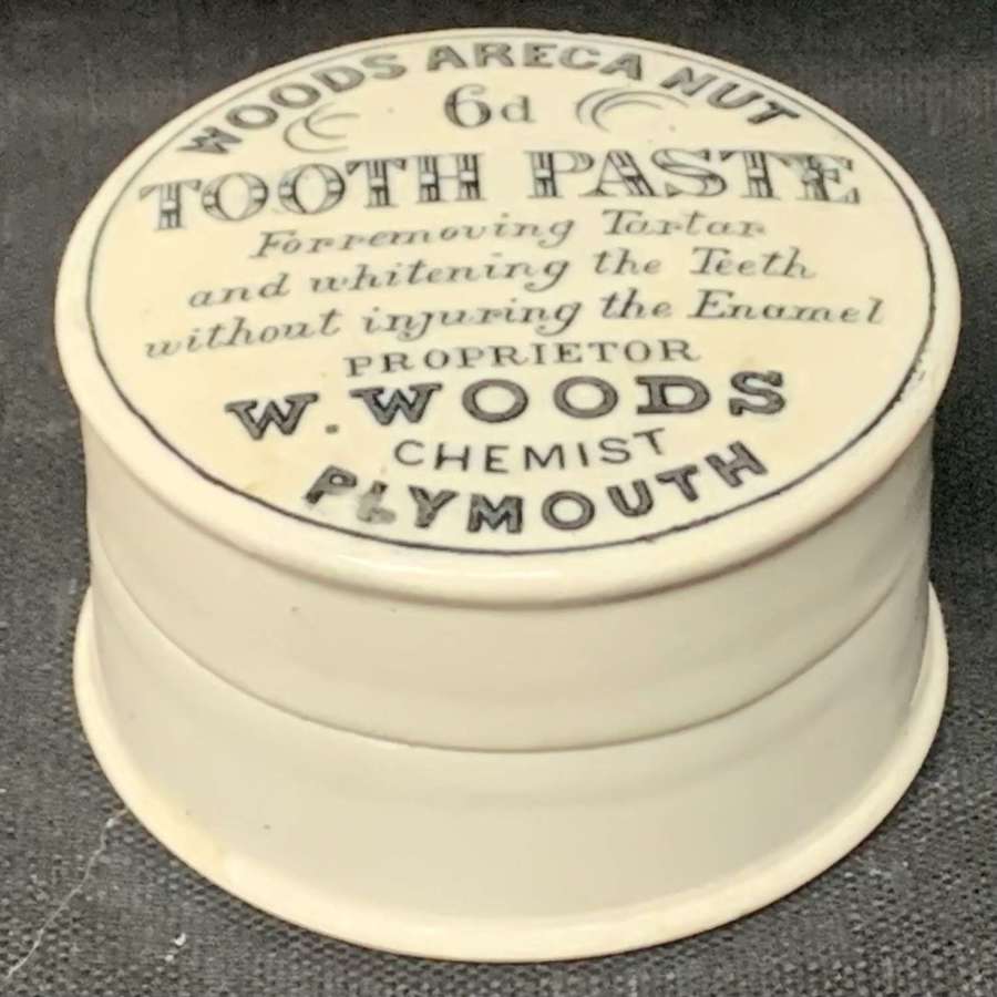 Quack Medicine English Tooth Paste Pot and Lid 1890