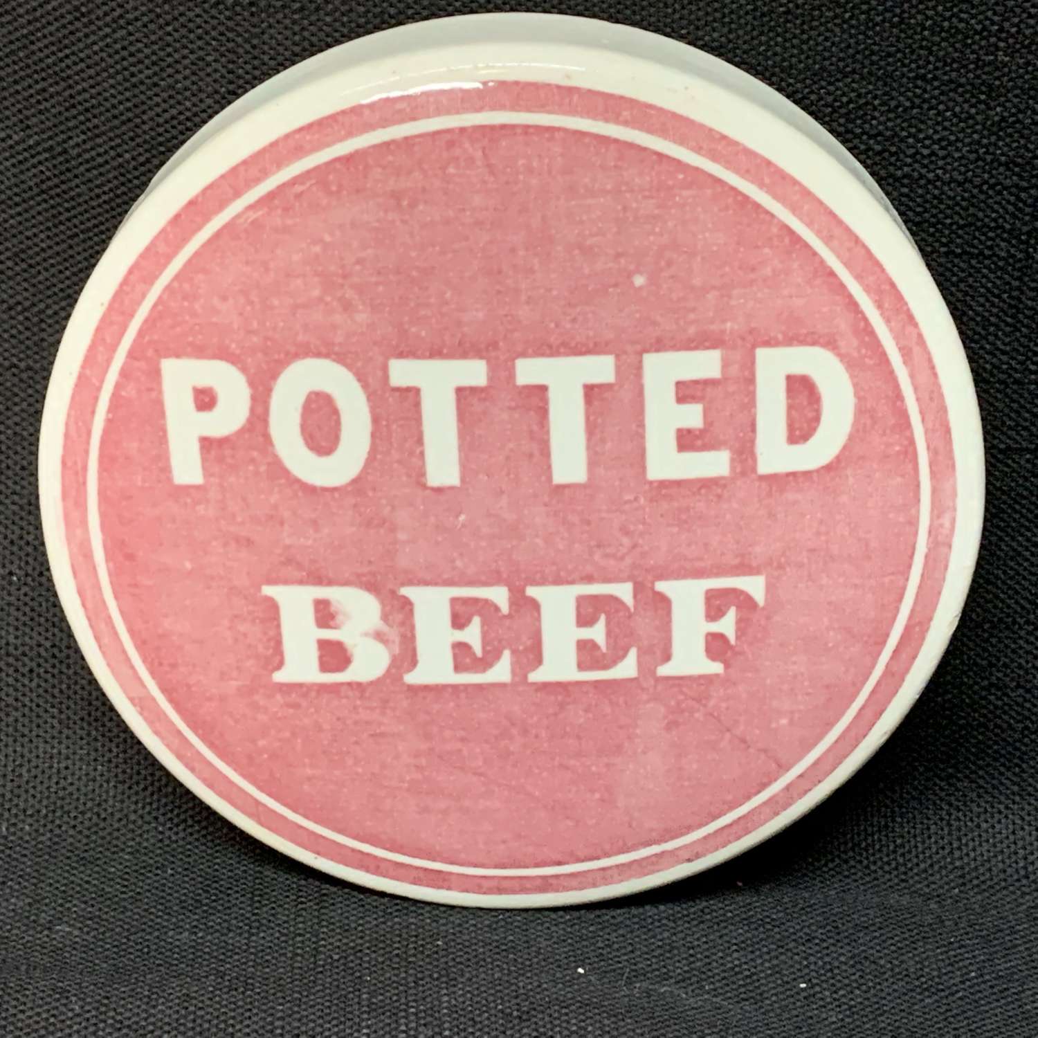 1885 ~ Rare Victorian Potted Beef Meat Pot