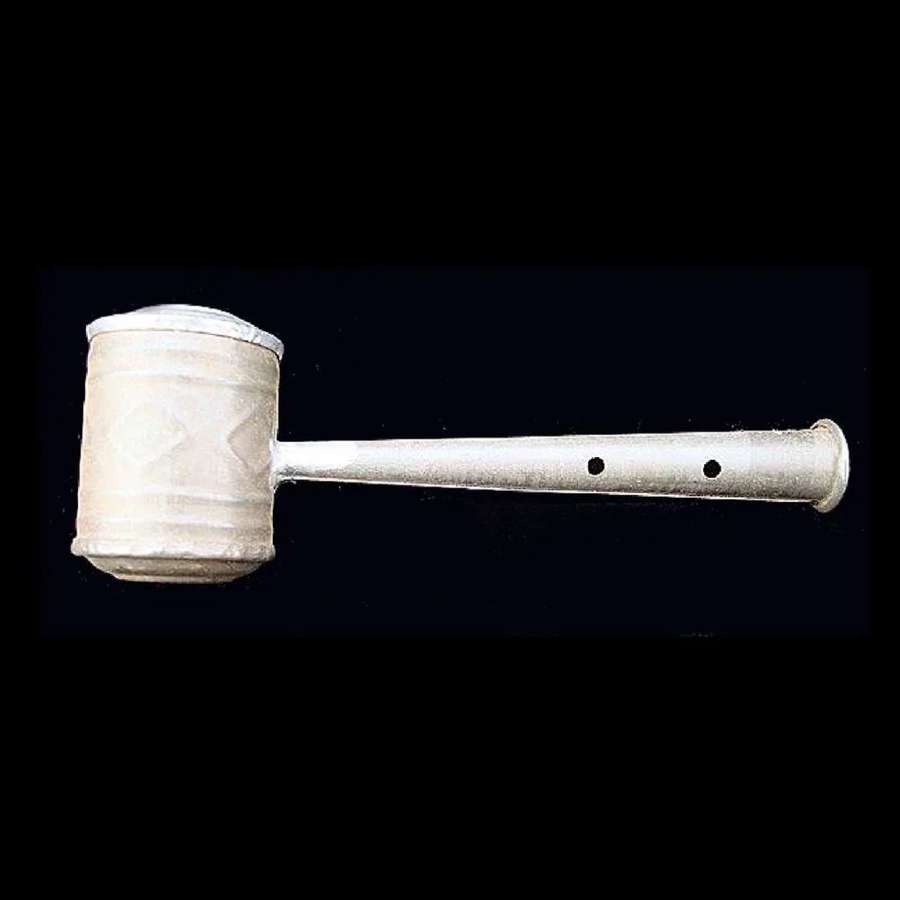 Antiques Civil War Tin Whistle Rattle 1860