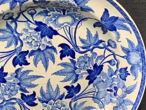 1874 ~ Botanical Transfer Printed Wedgwood Plate