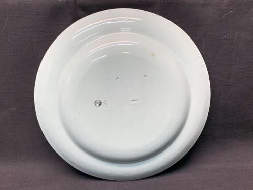 RARE Gustav Leonce Transferware Plate ~ Chicks and Beetles 1890