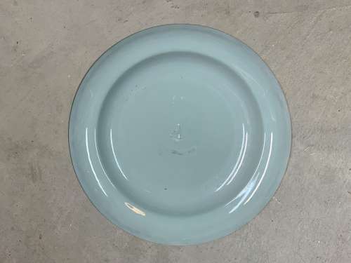 RARE Gustav Leonce Transferware Plate ~ Mother and Chicks 1890
