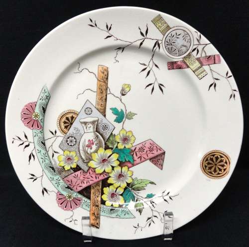 Aesthetic Movement Transferware Plates ~ SAIGON 1883  10 available