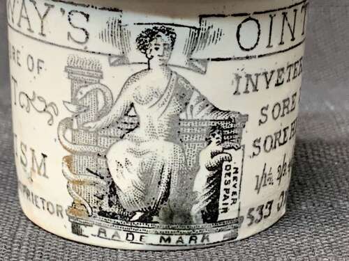 Quack Medicine ~ Sore Breasts / Sore Heads Pot ~ 1880