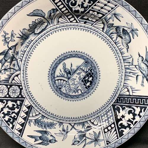 Large Aesthetic Transferware Plate ~ CONGO 1883