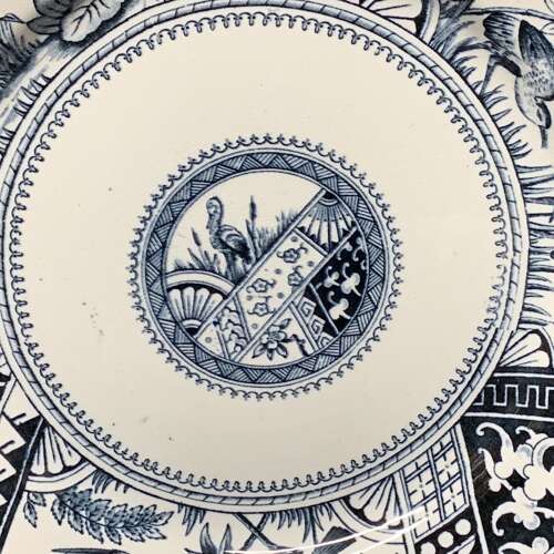 Large Aesthetic Transferware Plate ~ CONGO 1883