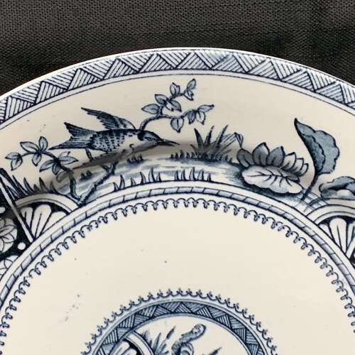 Large Aesthetic Transferware Plate ~ CONGO 1883