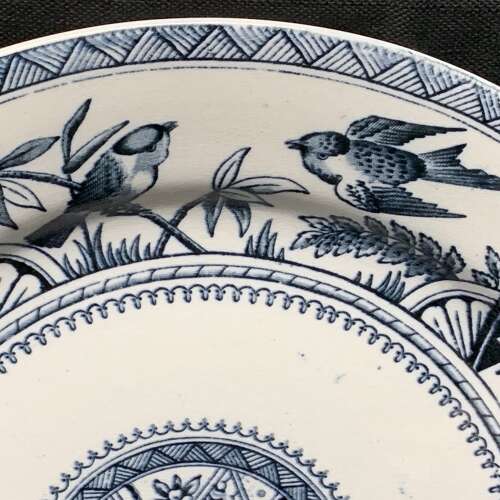 Large Aesthetic Transferware Plate ~ CONGO 1883