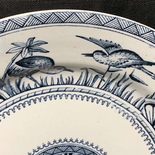 Large Aesthetic Transferware Plate ~ CONGO 1883