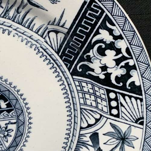 Large Aesthetic Transferware Plate ~ CONGO 1883