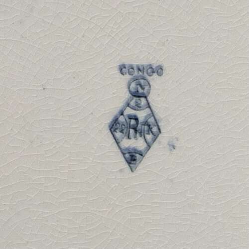 Large Aesthetic Transferware Plate ~ CONGO 1883