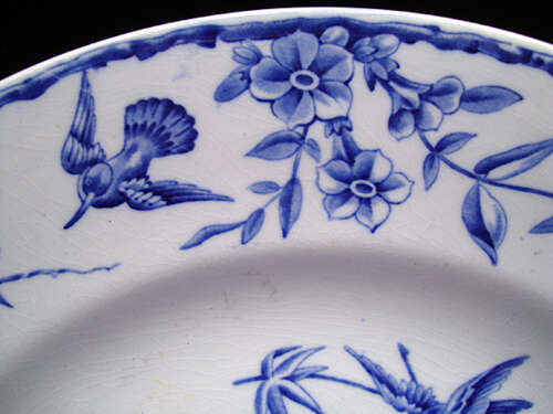 Large Blue Staffordshire Transfer Plate ~ INDUS 1885