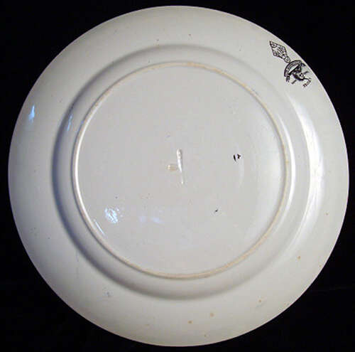 Rare Color Aesthetic Transferware Plate ~ LOUISE 1885