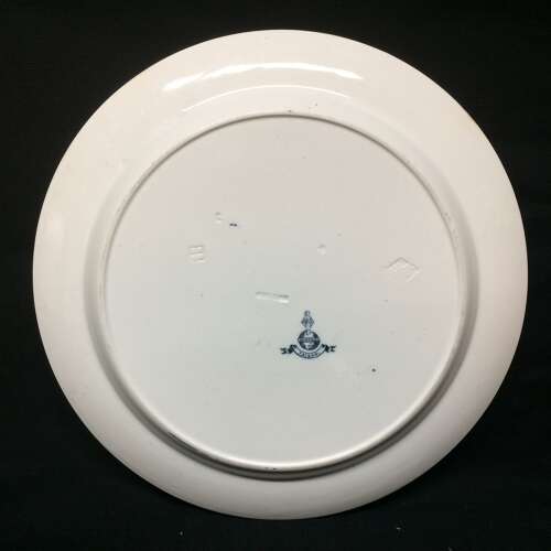 1880 ~ Blue Transferware FAISAN Victorian Plate ~ PHEASANT