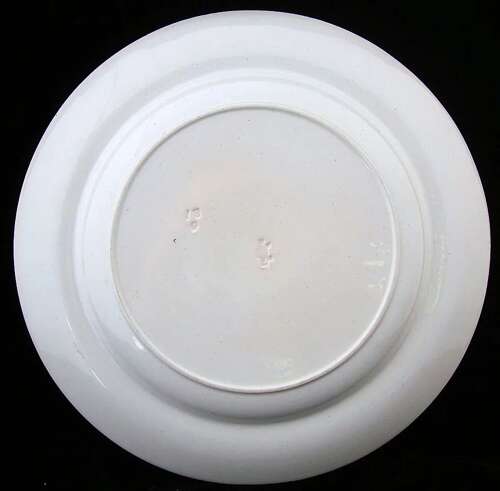 VERY LARGE BROWN TRANSFERWARE POLYCHROME PLATE 1887