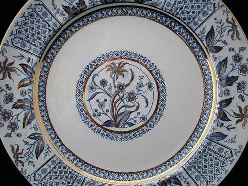 Large Antique Victorian Transfer Plate ~ NORMAN 1875