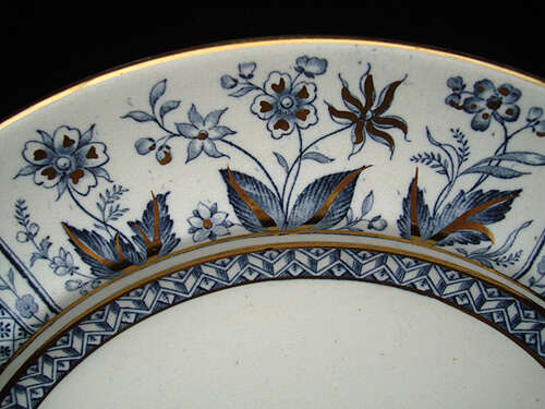 Large Antique Victorian Transfer Plate ~ NORMAN 1875