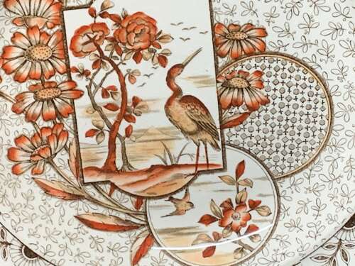 Hand Painted Victorian Soup Plate ~ Devonshire 1885