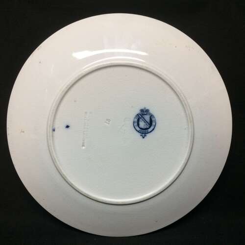 1880 ~ English Transferware Plate ~ Japanesque Birds 1880