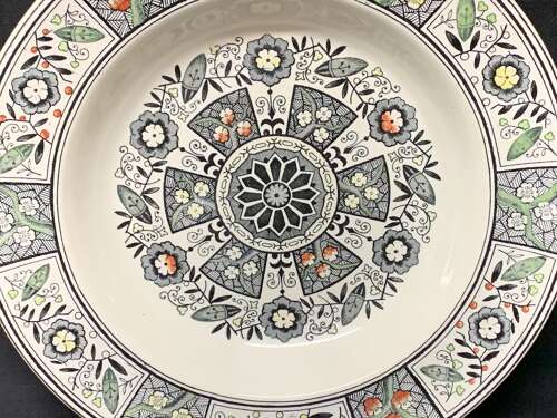 AESTHETIC MOVEMENT Staffordshire Bowl ~ Christopher Dresser 1885